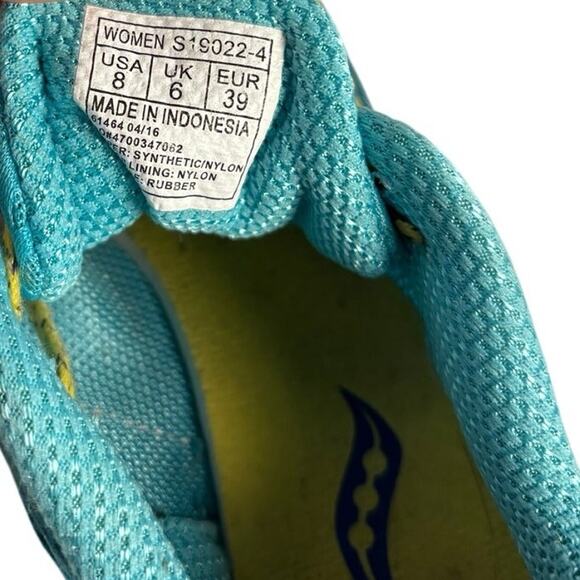 Saucony Women's Kilkenny Xc Spike Cross Country Track Cleats Blue Yellow 8 - Picture 7 of 7